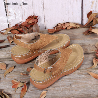 Onetimingfine Xăng đan Nữ Đế Mềm Nêm Giày Nữ Mùa Hè Sandal Giày Cao Gót Xăng đan Nữ Nêm Sandalias Mujer VN