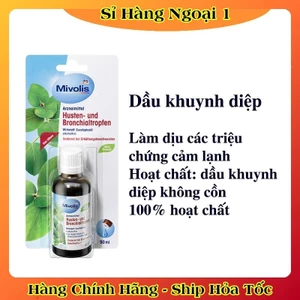 Tinh dầu khuynh diệp, bạch đàn Mivolis 50ml của Đức