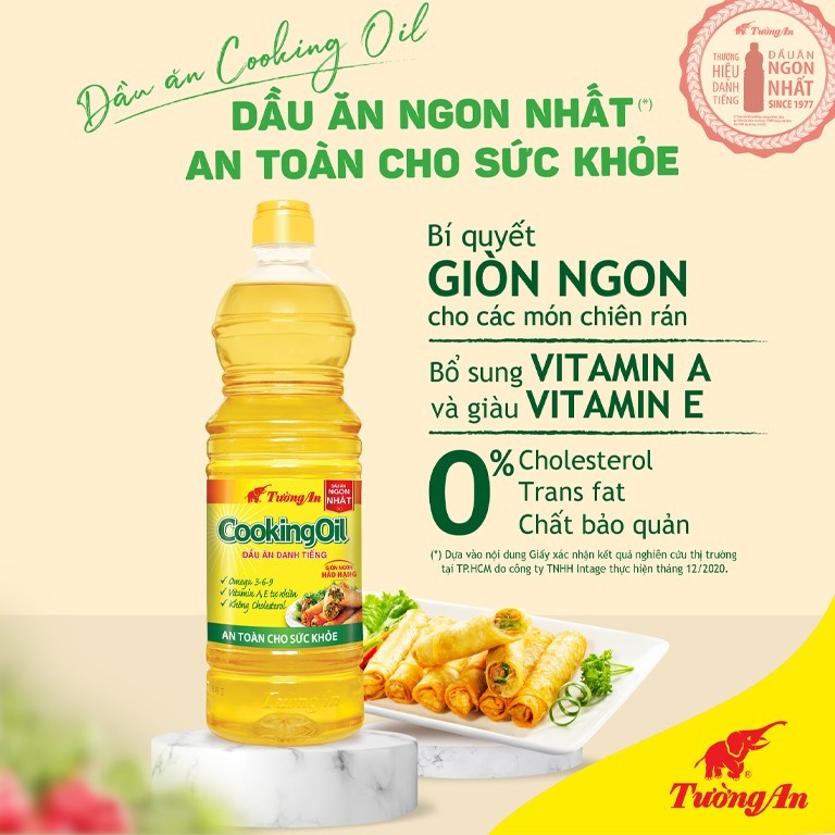 [MUA 10L TẶNG 2L] Dầu Ăn Tường An CookingOil 1L