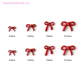 [Beautifulhome]1pc Cái / túi Nơ Móng Tay Nghệ Thuật Nơ Ch DIY Thắt Nơ Trang Trí Thiết Kế Phần Kim Cương Giả Đỏ Đồ Dùng Làm Móng Tay Dễ Thương [Làm Đẹp]