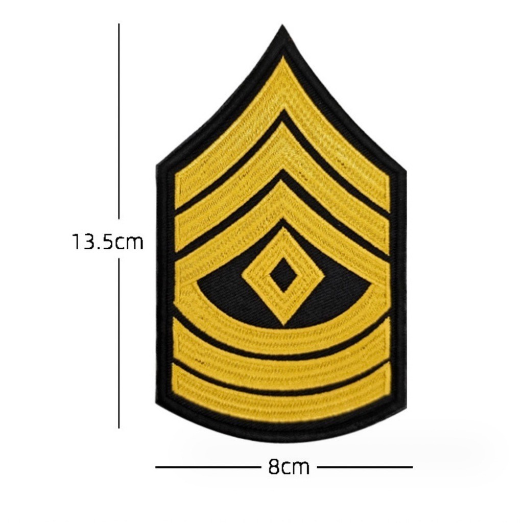 Patch_velcro phù hiệu cấp bậc quân đội Hoa Kỳ dán quần áo