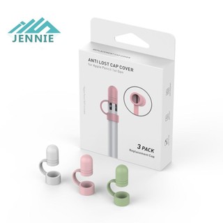 Dành cho Apple pencil Cap 3 chiếc Nắp bút thay thế cho bút chì Apple Bộ chuyển đổi cáp sạc chống mất Tether Touch Pen Covers [jennie1.vn]