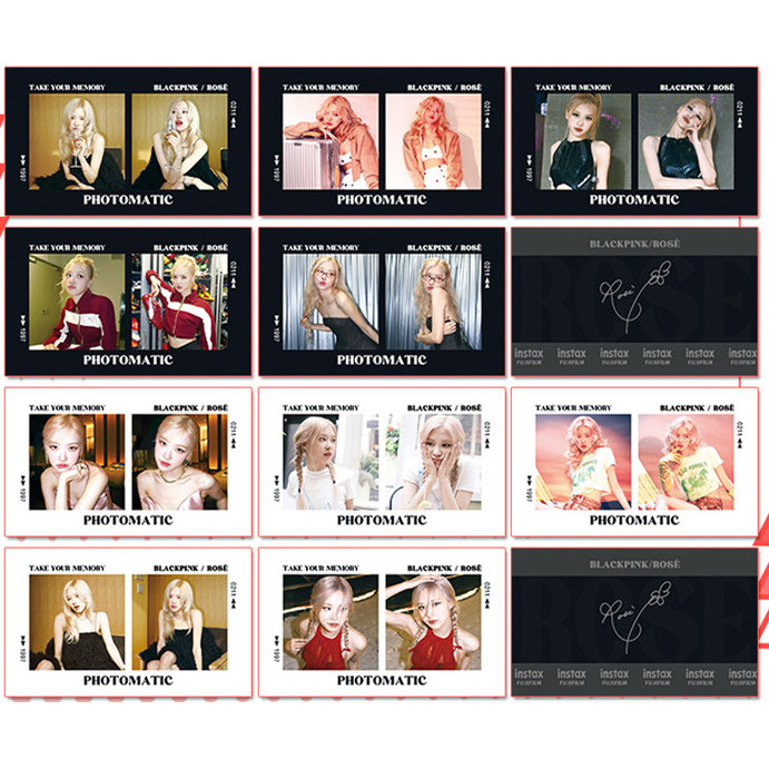 2-10 Chiếc BP Hai Vuông Polarid CGV Lomo Cards Trò Chơi TRỞ LẠI RETRO búa Photocards HANK & ROSÉ Bưu Thiếp LISA ROSE JENNIE JISOO SOLO Họa Tiết Thẻ Chuyển Đổi YM