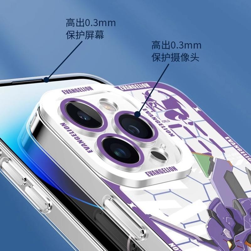 Ốp Lưng EVA Evangelion Ikari Shinji Fighter Cho Iphone 15 Pro Max 16 14 11 12 13 Mini X XS XR 7 8 Plus Vỏ Điện Thoại Mềm Mát Anime Hoạt Hình Ốp Lưng Silicon Trong Suốt