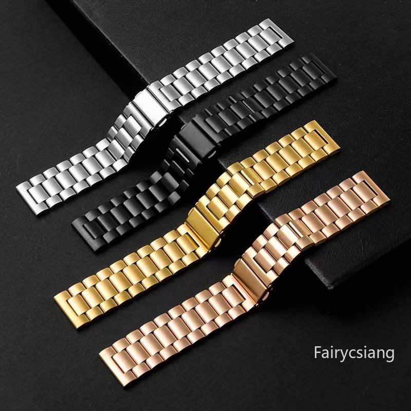 Dây kim loại 22mm 20mm cho Samsung Galaxy Watch 7 6 5 4 40mm 44mm 46mm 5Pro 45mm Dây đeo bằng thép không gỉ cho Amazfit Correa