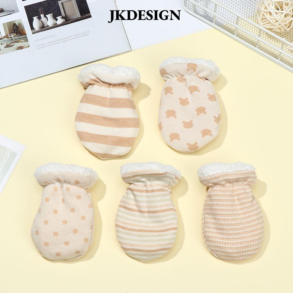 JKDESIGN Găng Tay Len Dày Dặn Dễ Thương Cho Bé