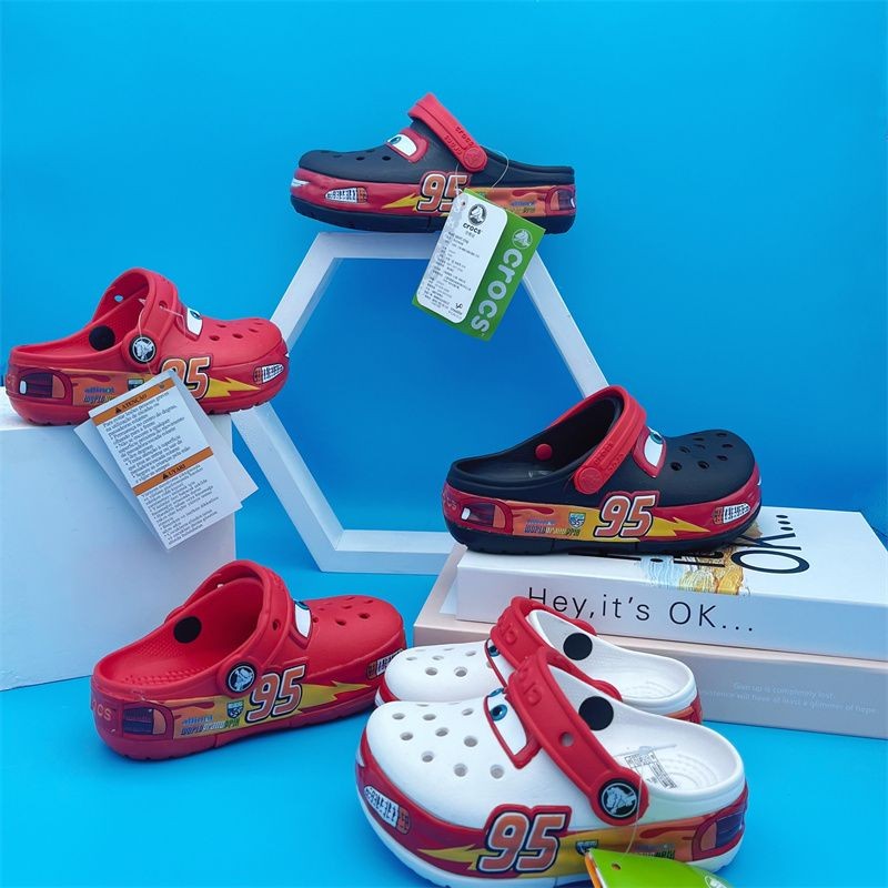 Croc 95 Xe MCQUEEN NGƯỜI LỚN CLOG Hoạt Hình Giày Trẻ Em Nam Ngoài Trời ...