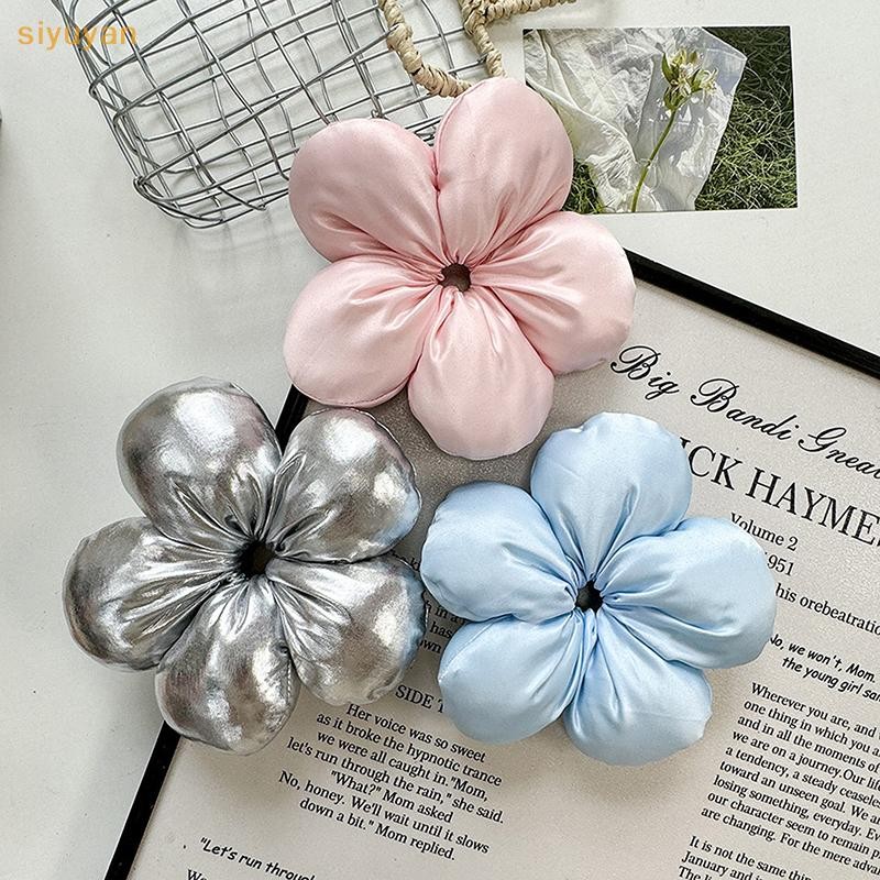 Siyuyan Phóng Đại Hoa Quá Khổ Scrunches Mũ Đội Đầu Nữ Bé Gái Hợp Thời Trang Co Giãn Tóc Ngọt Ngào Đa Năng Phụ Kiện Tóc Quà Tặng VN