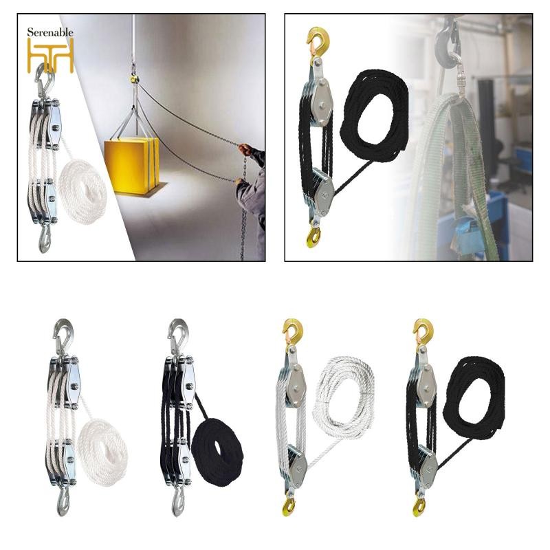 Ròng rọc tời dây, Palăng dây thủ công, Hệ thống ròng rọc dây xoay 270 ...