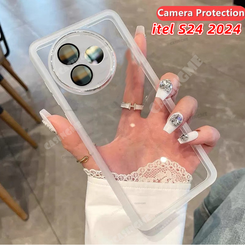 Itel S24 2024 Vỏ trong suốt mềm mỏng, bảo vệ camera cho itel S24/S24 4G 5G