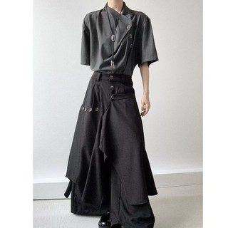 Dáng rộng Yamamoto culottes giản dị, quần ống rộng Nhật Bản