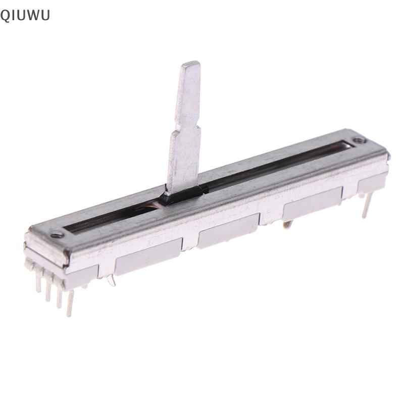 Qiuwu 1Pc Dành Cho 60mm DJM 350 400 600 700 800 Đẩy Fader Trượt Thẳng Potentiometer DJ Mixer Stereo Fader Sliding Potentiometer.