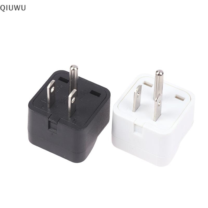 Qiuwu Bộ sạc du lịch đa năng mới của Mỹ Bộ chuyển đổi Nhật Bản Bộ chuyển đổi Đức Nga AU UK Kr EU sang US AC Ổ cắm điện Mỹ.