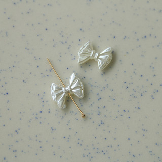 Nail Art Mini Ngọc trai giả vỏ hoa hồng trắng bướm phụ kiện DIY bông tai phụ kiện tóc vật liệu ốp điện thoại bán buôn