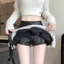 Suxi Ngọt Ngào Và Thời Trang Retro Giải Trí Thu Đông Phong Cách Mới Cổ Cao Cấp Nữ Ren Nối Chữ A Váy Ngắn 241012