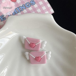 Deyangk Phong Bì Đáng Yêu Thiên Thần Kẹp Tóc Cho Bé Gái Dễ Thương Ngọt Ngào Màu Hồng Kẹp Tóc Bên Nổ Barrette Y2k Phụ Kiện Tóc VN