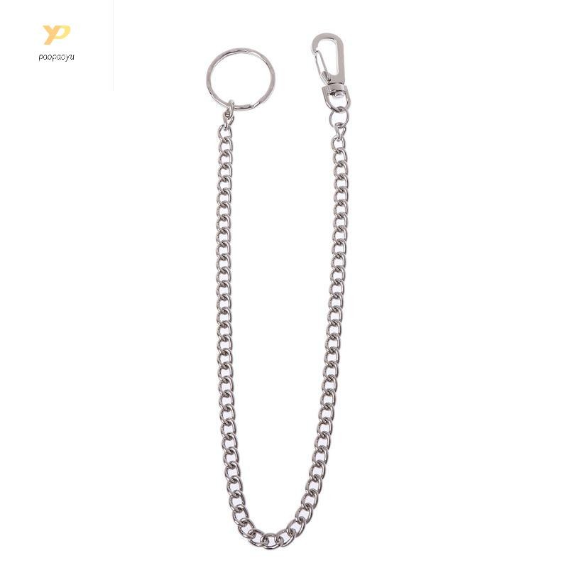 Dây Xích Quần PPY Bạc Hip Hop Rock Dây Xích Nhiều Lớp Hip Hop Punk Dây Xích Với Tôm Hùm Khóa Cho Quần Jean Và Trượt Tuyết