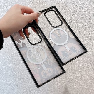 Từ Tính Hút Vịt Ngủ Acrylic Cứng Phone Case For Samsung Galaxy S25 24 23 22UItra S25 24 Plus Vỏ Bảo Vệ Chống Sốc