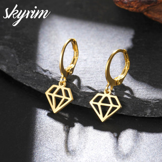 Bông tai thép không gỉ Skyrim, phù hợp làm quà tặng cho nữ và bé gái, không gây kích ứng da.