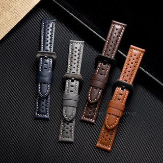 Dây đeo đồng hồ nhiệt đới cho Panerai 18 / 20 / 22 / 24 / 26mm Dây đeo đồng hồ da bò phát hành nhanh cho nam nữ Dây đeo đồng hồ Porus Dây đeo đồng hồ thay thế màu đen Nâu xanh xám