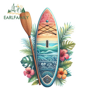EARLFAMILY Lướt Sóng Hoạt Hình Xe Hơi Miếng Dán Cá Tính Tắc Xước Chống Thấm Nước Vinyl Decal Thích Hợp Cho Xe Máy Laptop Windows Xe Tải Ván Trượt