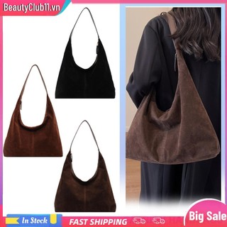 Túi du lịch đi lại nữ da lộn Hobo dung tích lớn