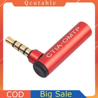 [HẤP DẪN!]1 / 5 / 10 Chiếc 90 Độ Đa Năng 3.5 Mm OMTP Sang CTIA Tai Nghe Chuyển Đổi Đầu Nối