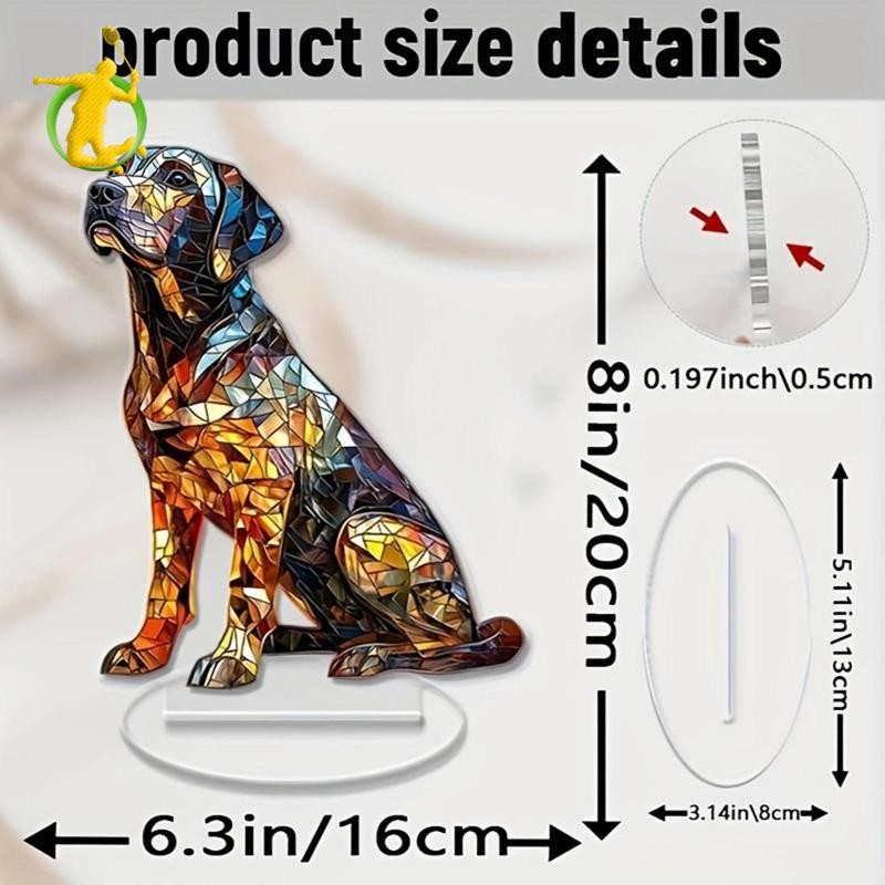 Nhà Bếp Tinh Tế Acrylic Labrador Chó Trang Trí Độc Đáo DIY Trang Trí Để Bàn Trung Tâm Động Vật Trang Trí Cho Ngày Lễ Kệ Trưng Bày Góc Nhà