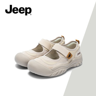 JEEP Nữ Mùa Hè Mới Phát Hành Thể Thao Ngoài Trời Giày Mary Jane, Dép Mềm Chống Dính, Dép Thoáng Khí Cắt Để Mặc Ngoài Trời
