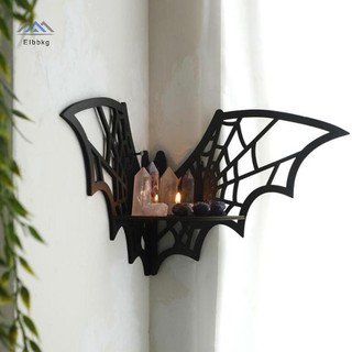 ELBBKG Bát Góc Kệ Nổi Góc Gỗ Bát Treo Tường Gothic Trang Sức Trưng Bày Kệ Halloween Kệ Trang Trí Cho Gia Đình Mới