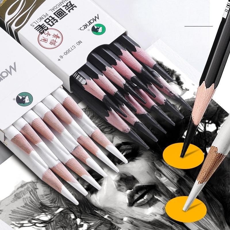 1 CÁI TẬP BỤT THAN TRẮNG/EN - TUYT DNG VẼ TRN GIẤY EN & THT SANG - NHIN LIU HỌC SINH