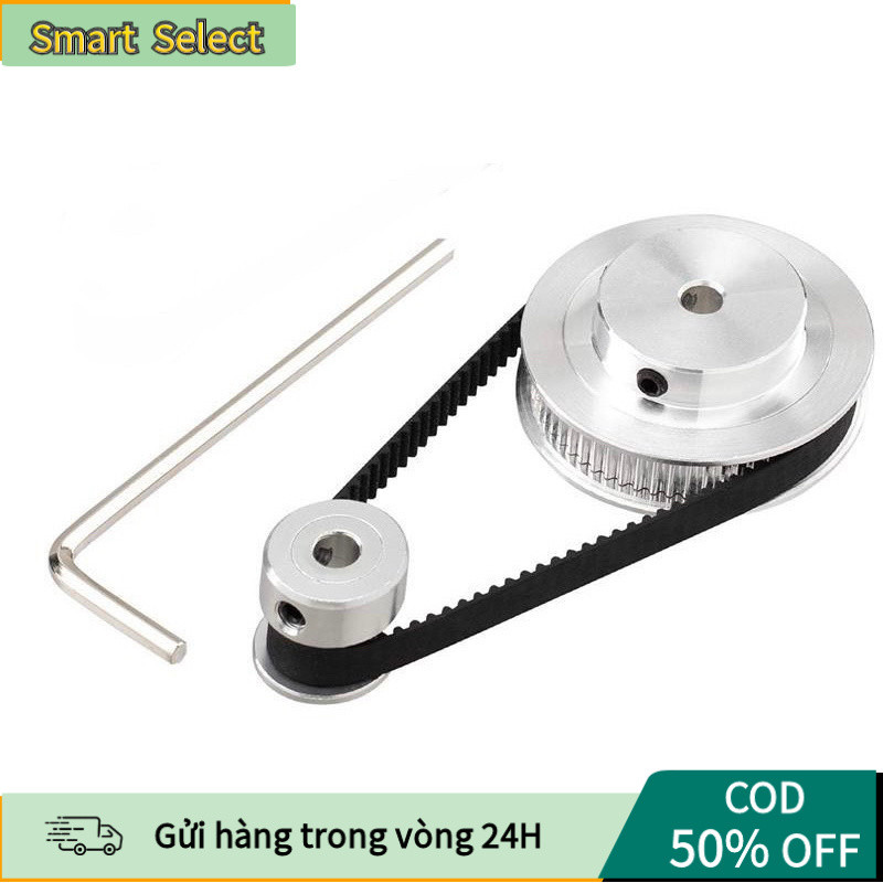 【COD】Puly Bánh Răng Truyền Động Trục 5mm–8mm – Ròng Rọc Dây Đai 20–60 Răng, Dùng Cho Máy CNC, In 3D
