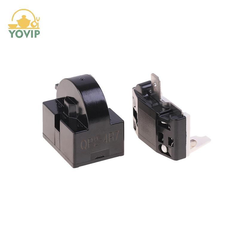 YOVIP 2 Chiếc QP2-4.7 PTC Khởi Động Rơ Le 1 Pin Rơ Le Khởi Động Tủ Lạnh Và 6750C-0005P Tủ Lạnh Quá Tải Bảo Vệ VN