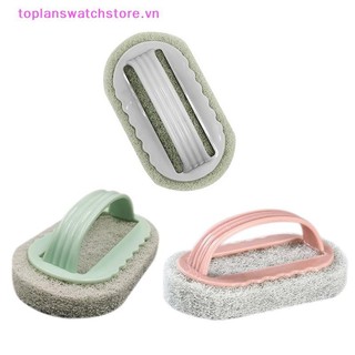 Toplanswatchstore Mạnh mẽ Vệ sinh nhà bếp Phòng tắm Bàn chải vệ sinh Nhà bếp Kính lau tường Bồn tắm Tay cầm bằng nhựa Bọt biển Đáy tắm VN