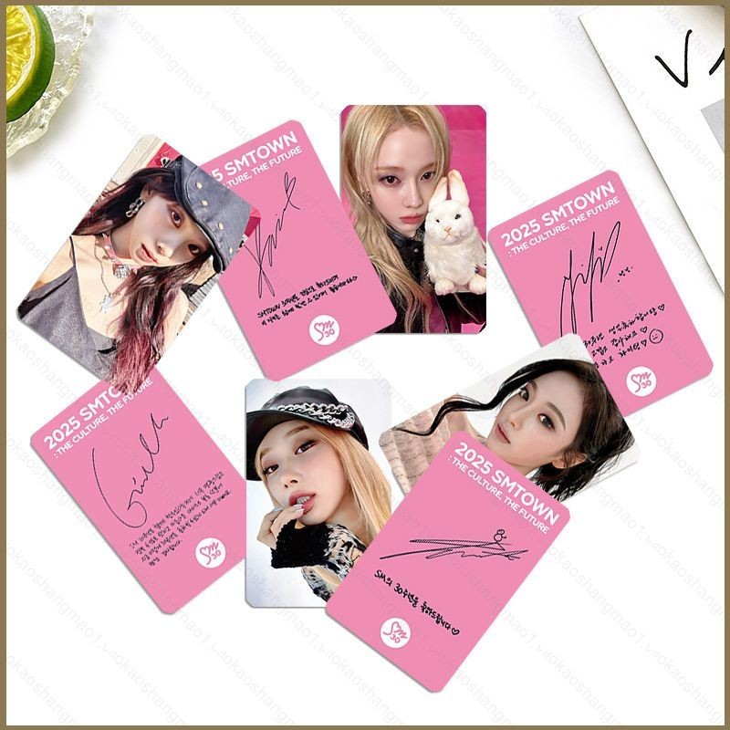 HK1 4 Cái / bộ AESPA KARINA WINTER SMTOWN LOMO Card Online Carter Bưu Thiếp Bộ Sưu Tập KPOP Ngôi Sao Ngoại Vi KH1