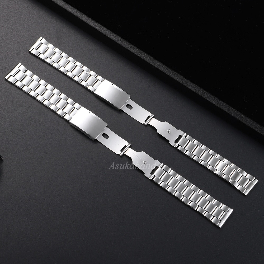 Dây đeo đồng hồ bằng thép không gỉ 5 hạt 18mm 20mm 22mm Dây kim loại Dây đeo đồng hồ nam nữ Vòng tay sắt cho đồng hồ thạch anh Đồng hồ cơ Dây đeo cổ tay cổ điển