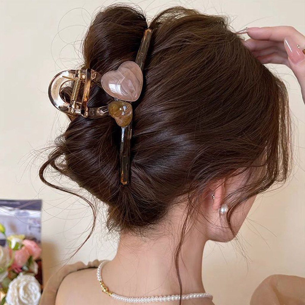 Kẹp tóc nhựa giữ chắc, chống trơn trượt - Dụng cụ tạo kiểu tóc cho nữ phù hợp ngày lễ