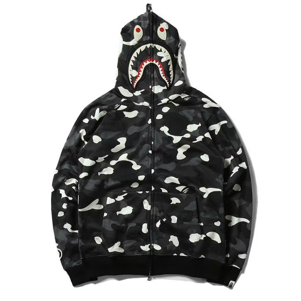 Áo Khoác Nỉ Bape Mũ 2 Lớp KCloset Áo Hoodie Nỉ Dày Dặn Dáng Rộng Nam Nữ NA954