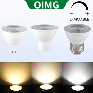 Bóng đèn LED OIMG E27 E14 GU5.3 MR16 GU10 5W 220-240V 38 độ, ánh sáng ấm 3000K/trắng 6000K/trung tính 4000K
