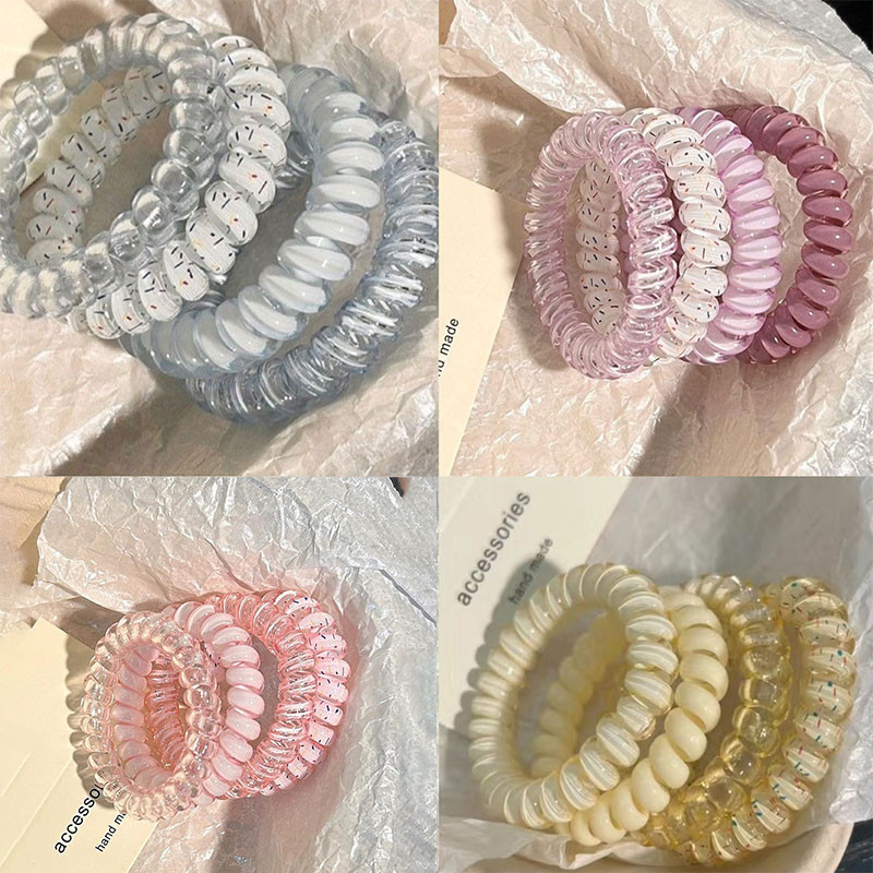 Dây buộc tóc cao su màu kẹo ngọt ngào - phụ kiện thời trang đơn giản