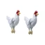 Treeling Phim hoạt hình thu nhỏ Fowl Ear Studs Thiết kế sành điệu Trường làm việc phù hợp Tập hợp xã hội