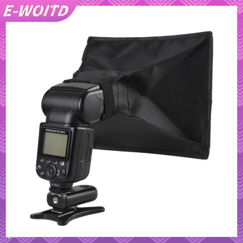 E-WOITD Máy khuếch tán Flash có thể gập lại đa năng Hộp mềm khuếch tán ảnh Hộp đèn mềm cho máy ảnh HNVN