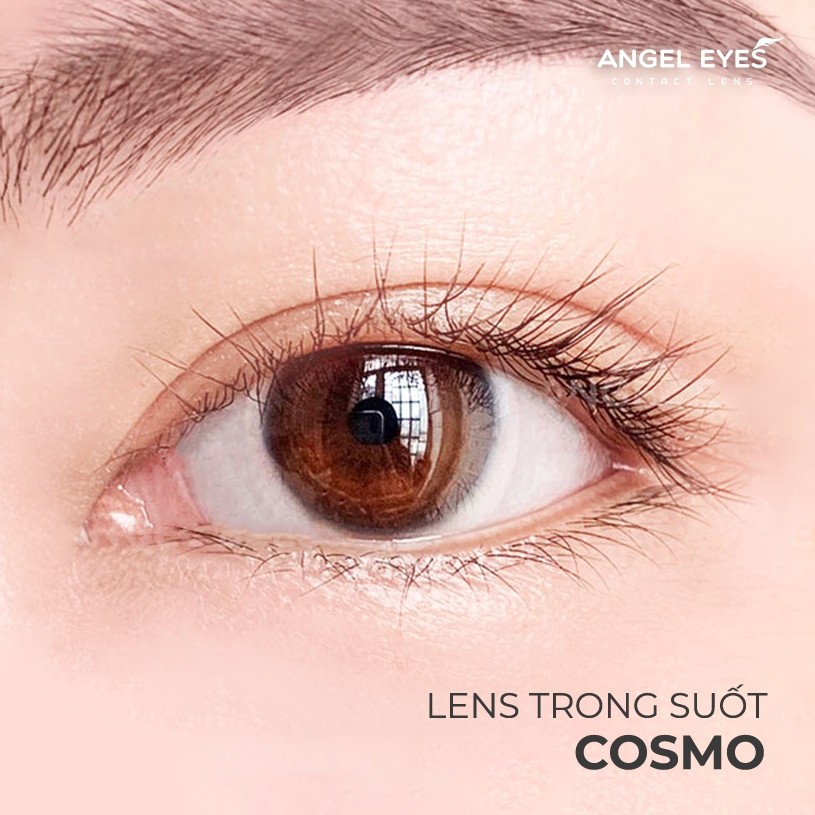 Lens trong suốt cận Angel Eyes Cosmo có độ từ 0 đến 15 độ, dòng kính áp tròng cận trong suốt có độ phù hợp