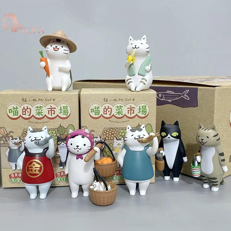 KOPA Hình Búp Bê Meow Market Túi Mù Nhân Vật Hành Động Trang Trí Mô Hình Quà Tặng Trẻ Em VN