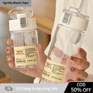 Bình Nước Thể Thao MUJI – 3 Size 350ml/550ml/800ml, Nhựa Cao Cấp, Nắp Kín Chống Rò Rỉ