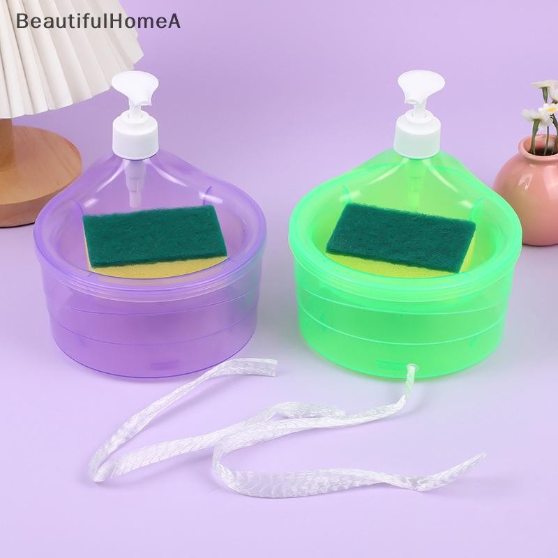 BeautifulHomeA Máy Giặt Nhà Bếp Hộp Đựng Xà Phòng Loại Báo Chí Hộp Đựng Chất Lỏng Tự Động Phụ Kiện Nhà Bếp Máy Rửa Bát Bàn Chải Kết Hợp VN