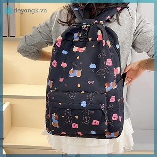Deyangk Hoạt Hình Dễ Thương Chó Con In Ba Lô Dung Tích Lớn Thường Ngày Học Sinh Schoolbag Thời Trang Tinh Tế Cá Tính Xu Hướng Túi Du Lịch Quà Tặng VN