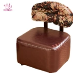 Ghế Cán Vuông, Chỗ Để Chân, Đệm Mềm Da PU Có Bánh Xe Ghế Tựa Lưng Cho Gia Đình SPA Massage Văn Phòng Shop — ảnh 6