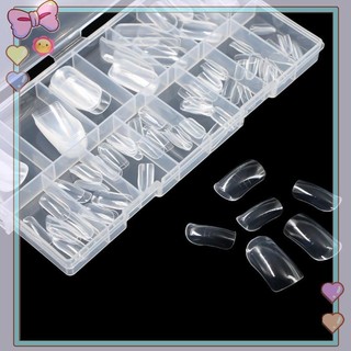 [beautifulhome] 150 Cái / hộp Móng Tay Ngón Chân Kép Để Nối Dài Gel Móng Chân Kép Có Thể Tái Sử Dụng Full Cover Khuôn Acrylic Mẫu Trên 15 Kích Cỡ [Làm Đẹp]
