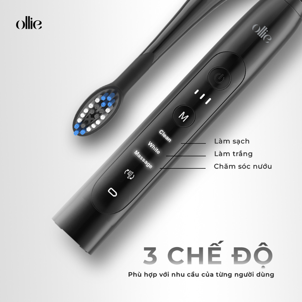 Bàn chải đánh răng điện OLB-MLM-SG-01 |Hàng Chính Hãng - Bảo Hành 12 Tháng
